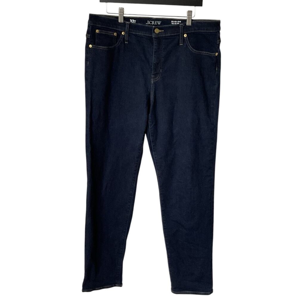 J CREW Size 32 Mid-Rise‎ Slim Jeans 2003 Super-Stretch Resin